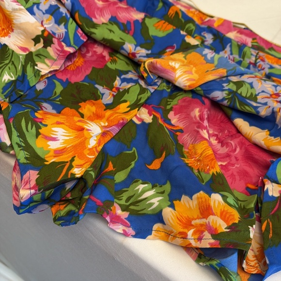 Lottie & Hollie 2 pc top/skirt set tropical print adj strap pull on Sz large NWT - Picture 8 of 14
